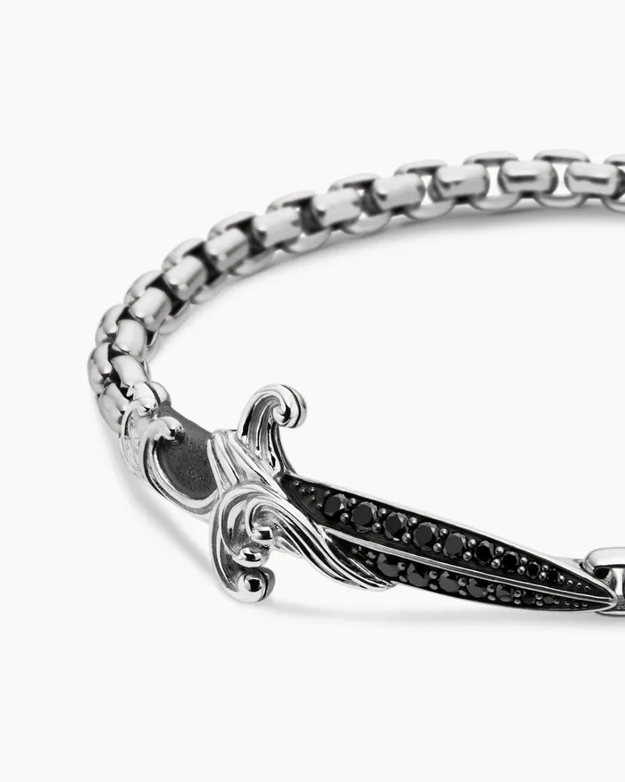 Mens Waves Dagger Bracelet In Sterling Silver 5mm Men David Yurman Chain Mens Waves Dagger Bracelet In Sterling Silver 5mm Men David Yurman Chain