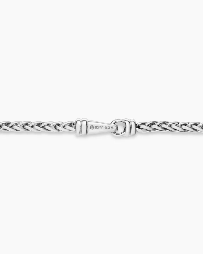 Mens Wheat Chain Necklace In Sterling Silver 25mm Men David Yurman Chains Mens Wheat Chain Necklace In Sterling Silver 25mm Men David Yurman Chains