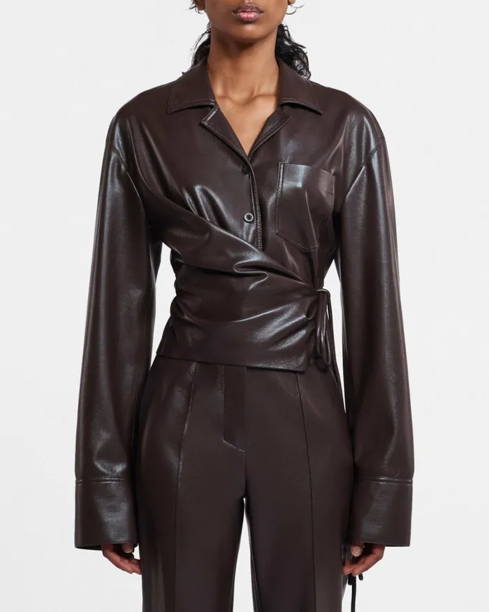 Merano Coffee Ground Women Nanushka Tops