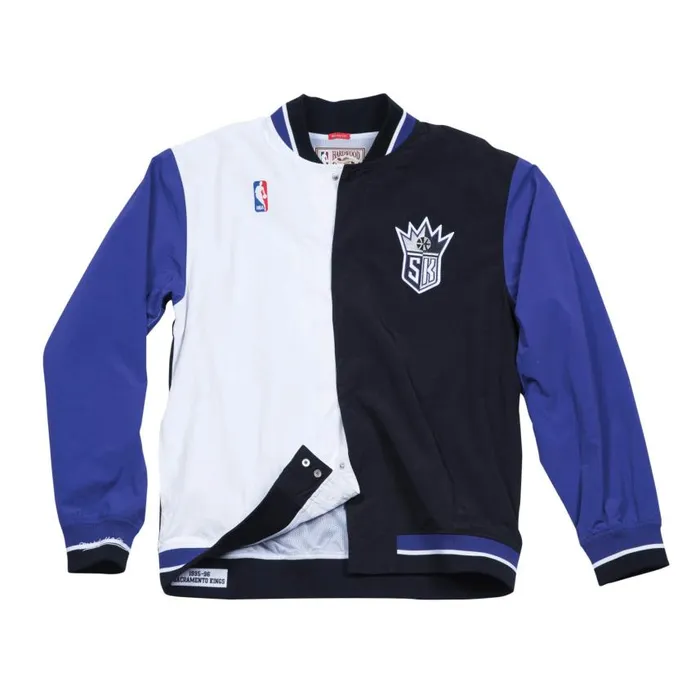 Mitchell and Ness 199596 Authentic Warm Up Jacket Sacramento Kings Men Jackets and Outerwear Mitchell and Ness 199596 Authentic Warm Up Jacket Sacramento Kings Men Jackets and Outerwear