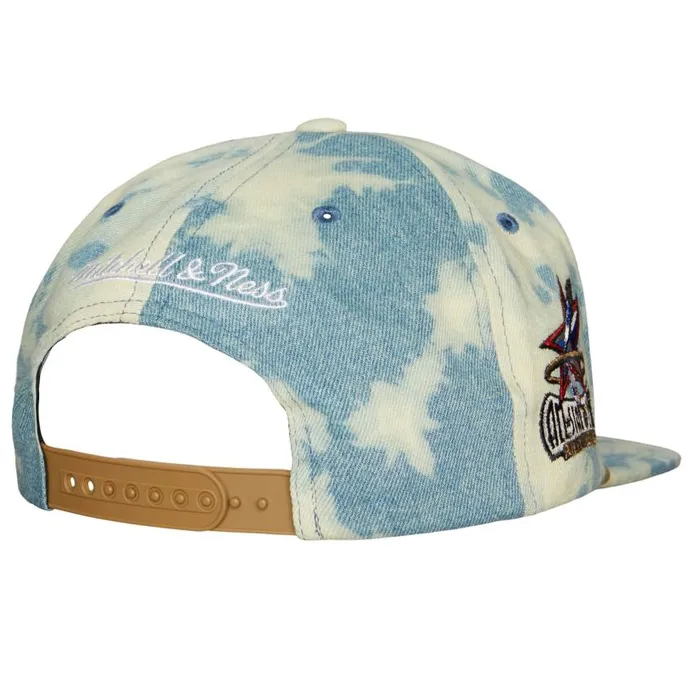 Mitchell and Ness Acid Wash Snapback HWC Philadelphia 76ers Men Hats and Headwear Mitchell and Ness Acid Wash Snapback HWC Philadelphia 76ers Men Hats and Headwear