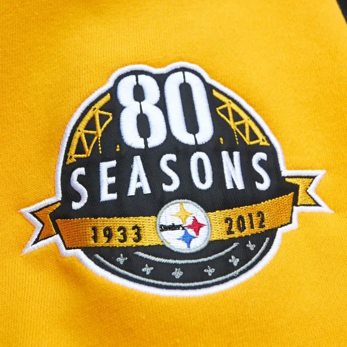 Mitchell and Ness All Over Crew 30 Pittsburgh Steelers Men Hoodies and Sweatshirts Mitchell and Ness All Over Crew 30 Pittsburgh Steelers Men Hoodies and Sweatshirts