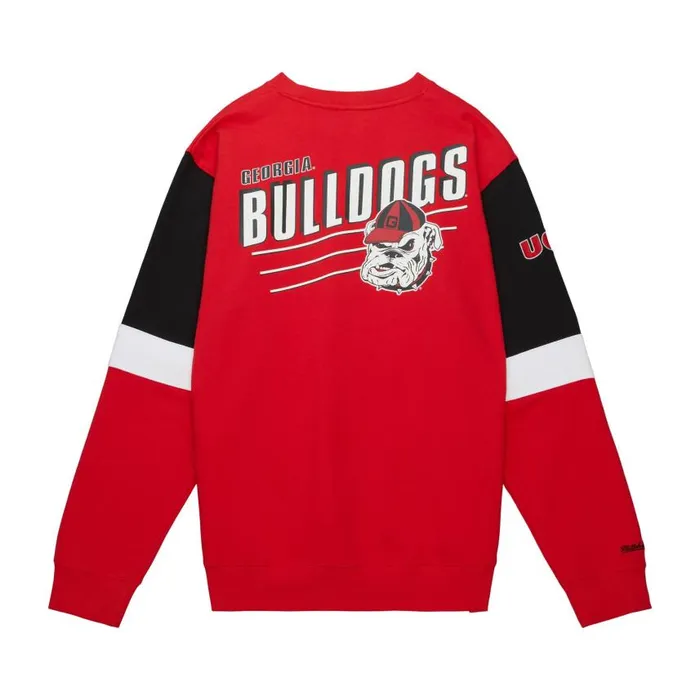 Mitchell and Ness All Over Crew 30 University Of Georgia Men Hoodies and Sweatshirts Mitchell and Ness All Over Crew 30 University Of Georgia Men Hoodies and Sweatshirts