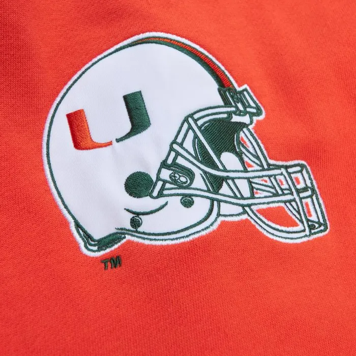 Mitchell and Ness All Over Crew 30 University Of Miami Men Hoodies and Sweatshirts Mitchell and Ness All Over Crew 30 University Of Miami Men Hoodies and Sweatshirts