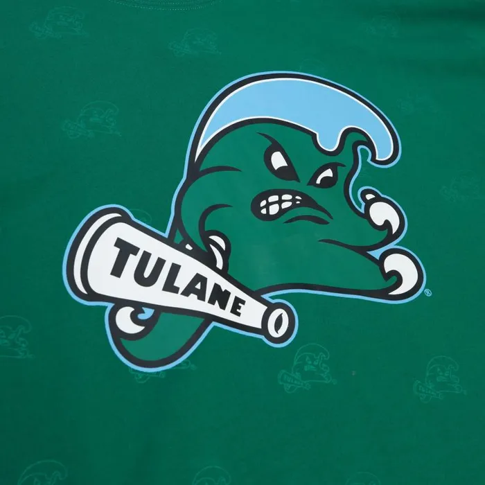 Mitchell and Ness AOP SS Top Tulane University Men TShirts and Tops Mitchell and Ness AOP SS Top Tulane University Men TShirts and Tops