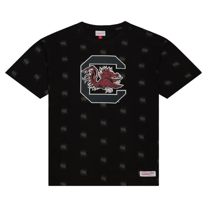 Mitchell and Ness AOP SS Top University Of South Carolina Men TShirts and Tops Mitchell and Ness AOP SS Top University Of South Carolina Men TShirts and Tops