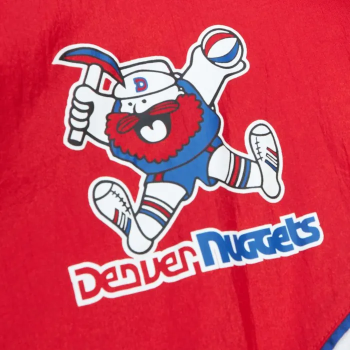 Mitchell and Ness Arched Retro Lined Windbreaker Denver Nuggets Men Jackets and Outerwear Mitchell and Ness Arched Retro Lined Windbreaker Denver Nuggets Men Jackets and Outerwear
