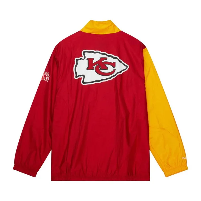 Mitchell and Ness Arched Retro Lined Windbreaker Kansas City Chiefs Men Jackets and Outerwear Mitchell and Ness Arched Retro Lined Windbreaker Kansas City Chiefs Men Jackets and Outerwear