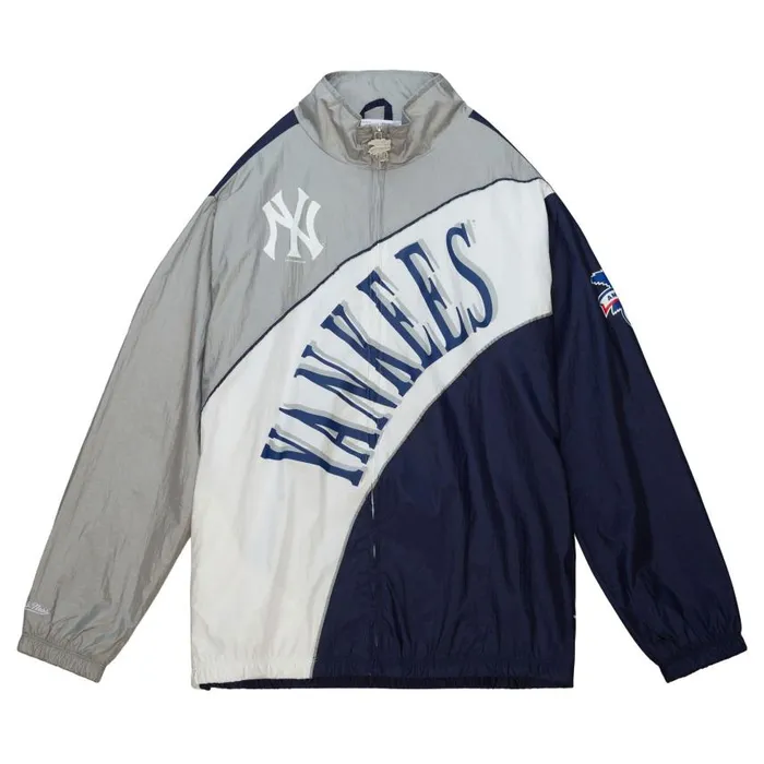Mitchell and Ness Arched Retro Lined Windbreaker New York Yankees Men Jackets and Outerwear Mitchell and Ness Arched Retro Lined Windbreaker New York Yankees Men Jackets and Outerwear