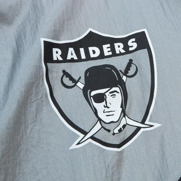 Mitchell and Ness Arched Retro Lined Windbreaker Oakland Raiders Men Jackets and Outerwear Mitchell and Ness Arched Retro Lined Windbreaker Oakland Raiders Men Jackets and Outerwear
