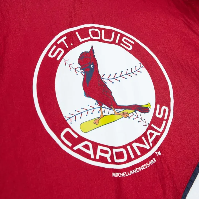 Mitchell and Ness Arched Retro Lined Windbreaker St Louis Cardinals Men Jackets and Outerwear Mitchell and Ness Arched Retro Lined Windbreaker St Louis Cardinals Men Jackets and Outerwear