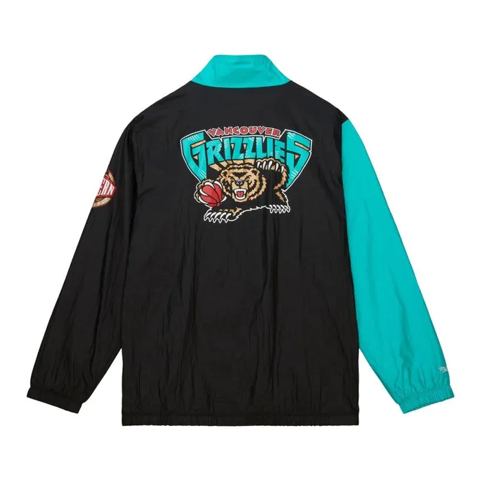 Mitchell and Ness Arched Retro Lined Windbreaker Vancouver Grizzlies Men Jackets and Outerwear Mitchell and Ness Arched Retro Lined Windbreaker Vancouver Grizzlies Men Jackets and Outerwear