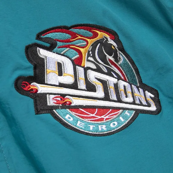Mitchell and Ness Authentic Detroit Pistons 199798 Warm Up Jacket Men Jackets and Outerwear Mitchell and Ness Authentic Detroit Pistons 199798 Warm Up Jacket Men Jackets and Outerwear