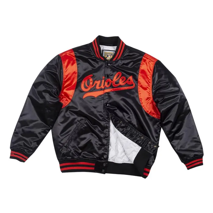 Mitchell and Ness Authentic Satin Jacket Baltimore Orioles 1970 Men Jackets and Outerwear Mitchell and Ness Authentic Satin Jacket Baltimore Orioles 1970 Men Jackets and Outerwear