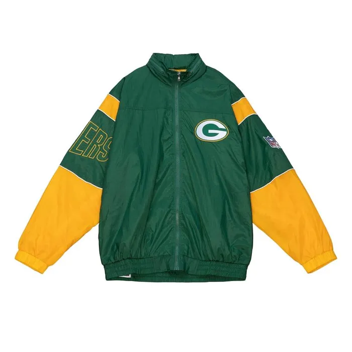 Mitchell and Ness Authentic Sideline Jacket Green Bay Packers Men Jackets and Outerwear Mitchell and Ness Authentic Sideline Jacket Green Bay Packers Men Jackets and Outerwear