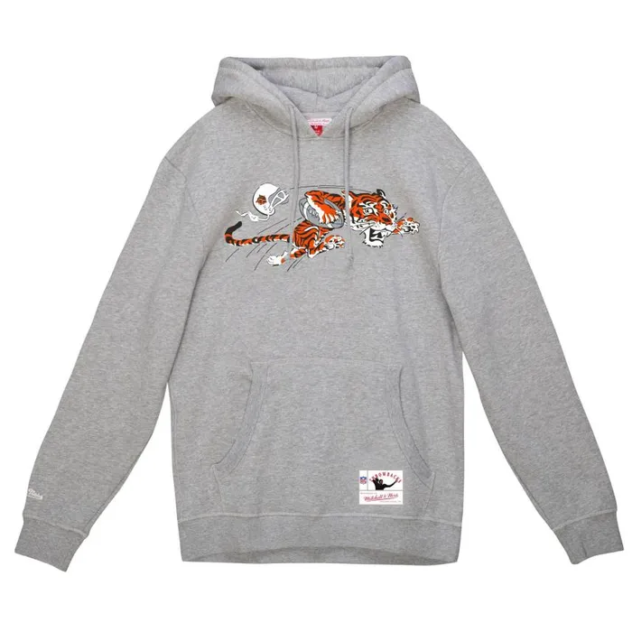 Mitchell and Ness Basic Logo 1 Hoodie Cincinnati Bengals Men Hoodies and Sweatshirts Mitchell and Ness Basic Logo 1 Hoodie Cincinnati Bengals Men Hoodies and Sweatshirts