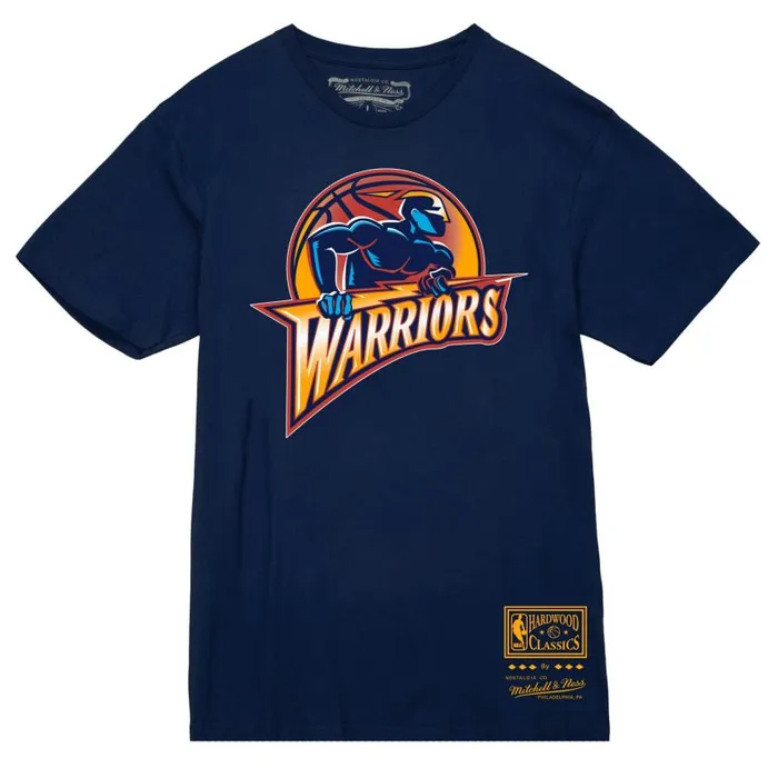 Mitchell and Ness Basic Logo 3 Tee Golden State Warriors Men TShirts and Tops Mitchell and Ness Basic Logo 3 Tee Golden State Warriors Men TShirts and Tops