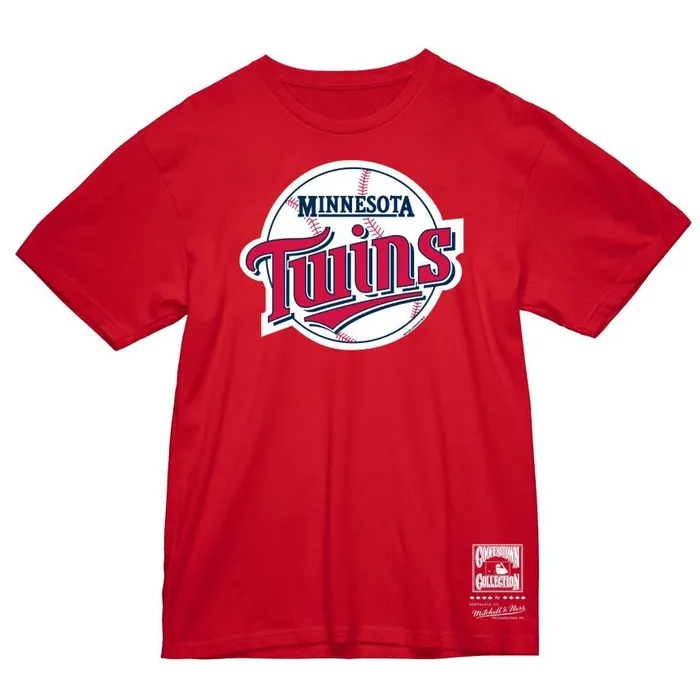Mitchell and Ness Basic Logo 3 Tee Minnesota Twins Men TShirts and Tops