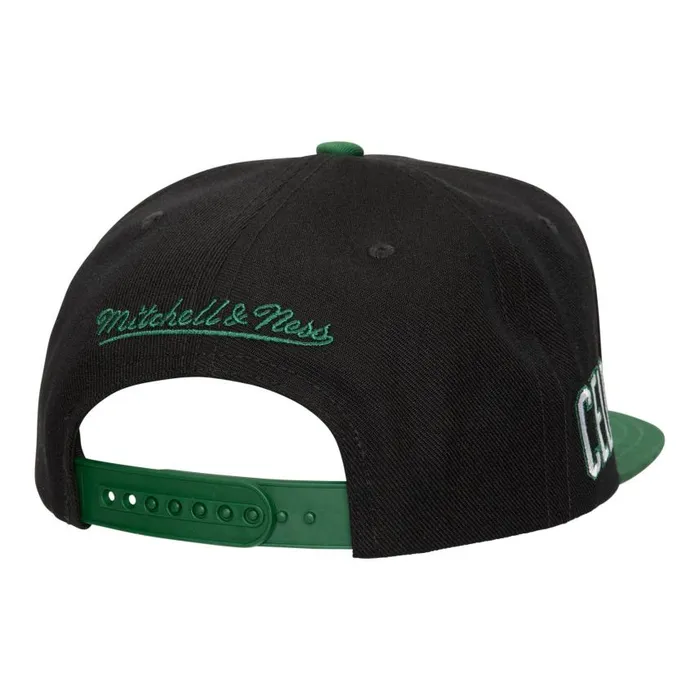 Mitchell and Ness Big Mouth Snapback Boston Celtics Men Hats and Headwear