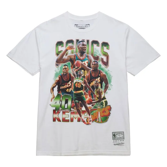Mitchell and Ness Bling SS Tee 20 HWC Seattle Supersonics Shawn Kemp Men TShirts and Tops Mitchell and Ness Bling SS Tee 20 HWC Seattle Supersonics Shawn Kemp Men TShirts and Tops
