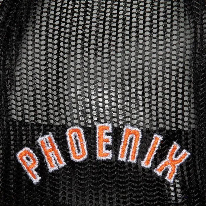 Mitchell and Ness Blocker Trucker HWC Phoenix Suns Men Hats and Headwear Mitchell and Ness Blocker Trucker HWC Phoenix Suns Men Hats and Headwear