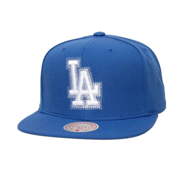 Mitchell and Ness Blurred Vision Snapback Los Angeles Dodgers Men Hats and Headwear Mitchell and Ness Blurred Vision Snapback Los Angeles Dodgers Men Hats and Headwear