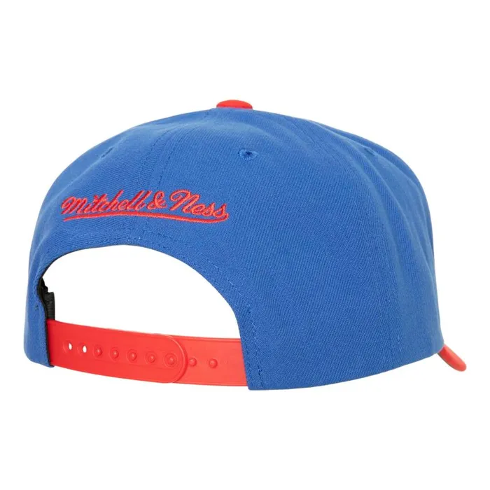 Mitchell and Ness Boom Text Pro Snapback Vntg New York Rangers Men Hats and Headwear Mitchell and Ness Boom Text Pro Snapback Vntg New York Rangers Men Hats and Headwear