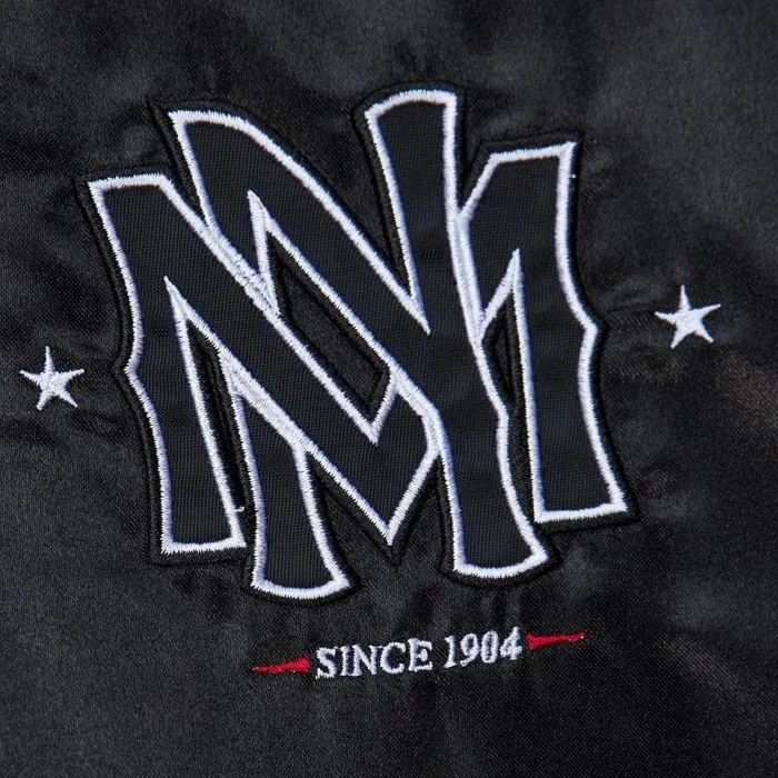 Mitchell and Ness Branded 1904 Satin Jacket Men Jackets and Outerwear Mitchell and Ness Branded 1904 Satin Jacket Men Jackets and Outerwear