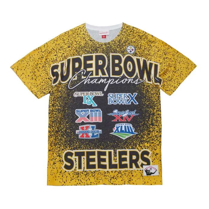 Mitchell and Ness Champ City Sublimated SS Tee Pittsburgh Steelers Men TShirts and Tops Mitchell and Ness Champ City Sublimated SS Tee Pittsburgh Steelers Men TShirts and Tops