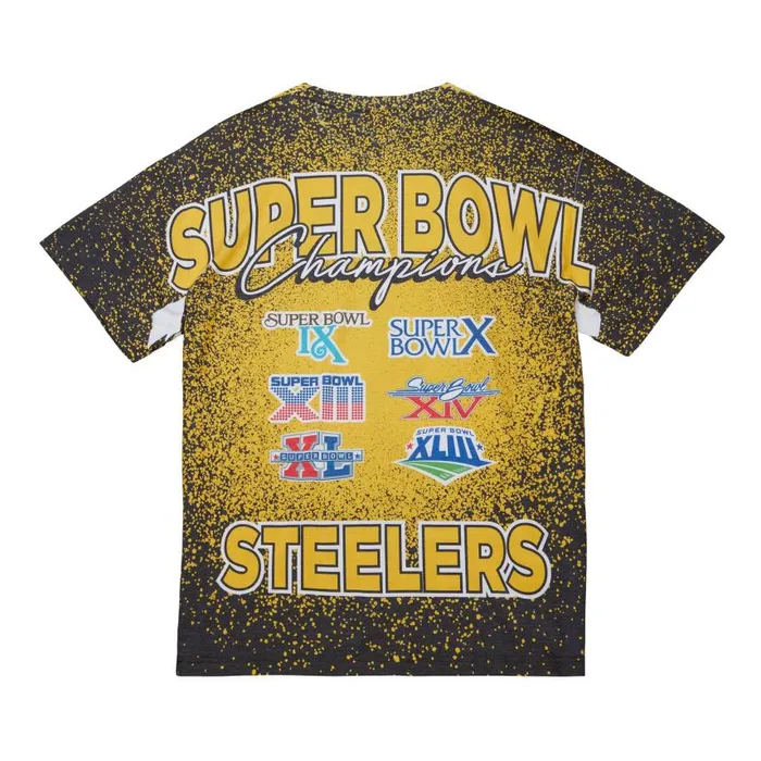 Mitchell and Ness Champ City Sublimated SS Tee Pittsburgh Steelers Men TShirts and Tops Mitchell and Ness Champ City Sublimated SS Tee Pittsburgh Steelers Men TShirts and Tops