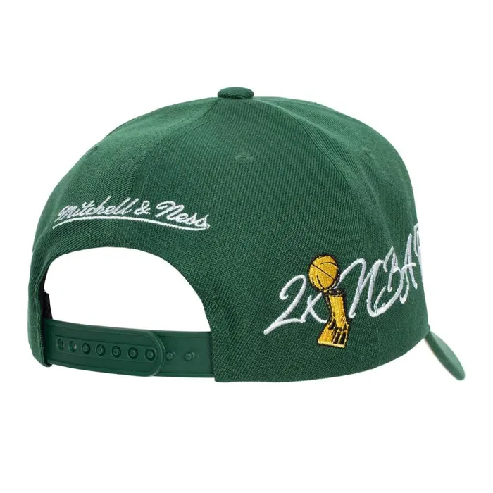Mitchell and Ness Champ Wrap Pro Snapback Milwaukee Bucks Men Hats and Headwear Mitchell and Ness Champ Wrap Pro Snapback Milwaukee Bucks Men Hats and Headwear