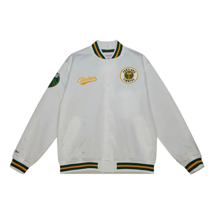 Mitchell and Ness City Collection Lightweight Satin Jacket Portland Timbers Men Jackets and Outerwear Mitchell and Ness City Collection Lightweight Satin Jacket Portland Timbers Men Jackets and Outerwear