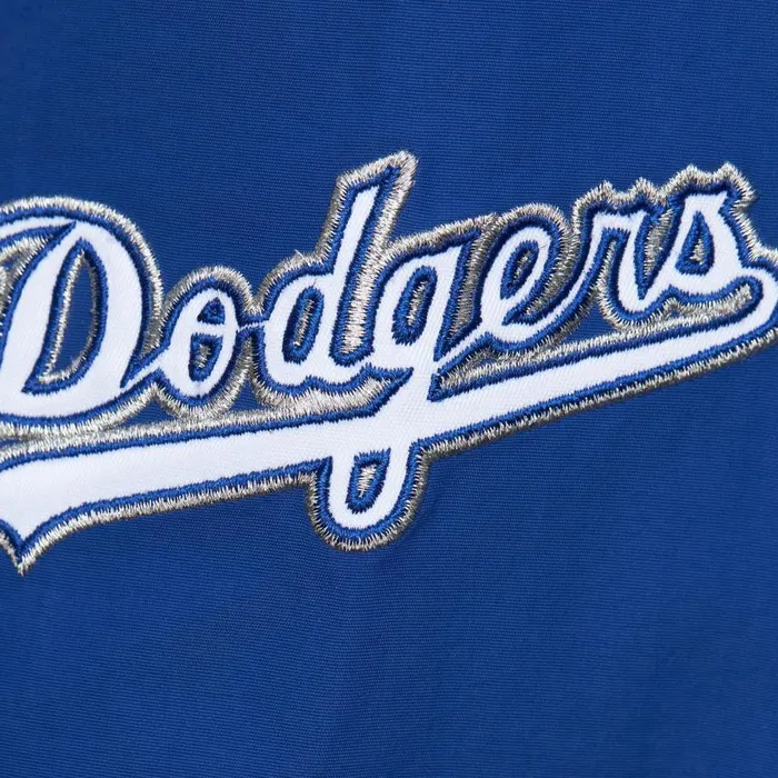 Mitchell and Ness Classic Nylon Pullover Vintage Logo Los Angeles Dodgers Men Jackets and Outerwear Mitchell and Ness Classic Nylon Pullover Vintage Logo Los Angeles Dodgers Men Jackets and Outerwear