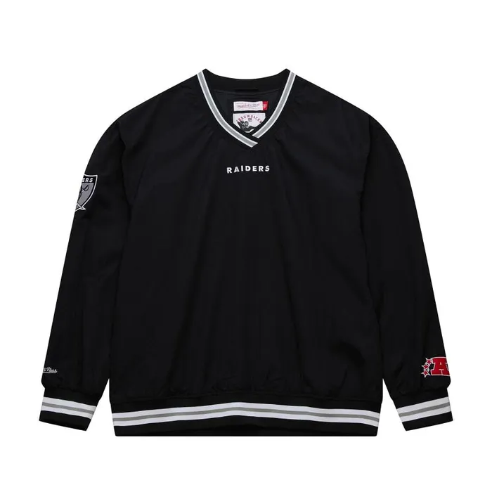 Mitchell and Ness Classic Nylon Pullover Vintage Logo Oakland Raiders Men Jackets and Outerwear Mitchell and Ness Classic Nylon Pullover Vintage Logo Oakland Raiders Men Jackets and Outerwear