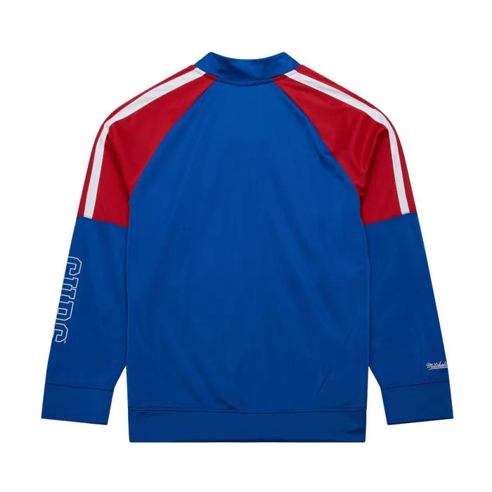 Mitchell and Ness Color Blocked Track Jacket Vintage Logo Chicago Cubs Men Jackets and Outerwear Mitchell and Ness Color Blocked Track Jacket Vintage Logo Chicago Cubs Men Jackets and Outerwear