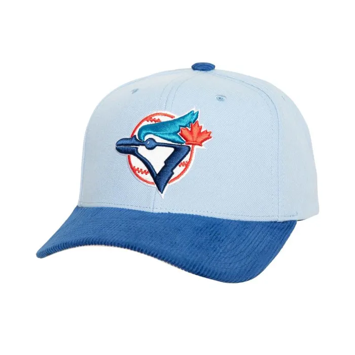 Mitchell and Ness Cord Pro Snapback Coop Toronto Blue Jays Men Hats and Headwear Mitchell and Ness Cord Pro Snapback Coop Toronto Blue Jays Men Hats and Headwear