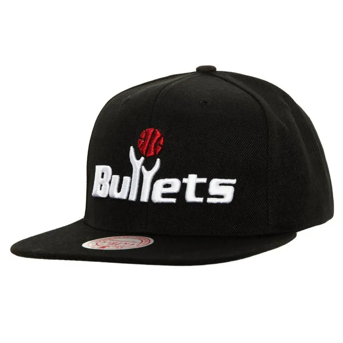 Mitchell and Ness Core Basic Snapback HWC Washington Bullets Men Hats and Headwear Mitchell and Ness Core Basic Snapback HWC Washington Bullets Men Hats and Headwear