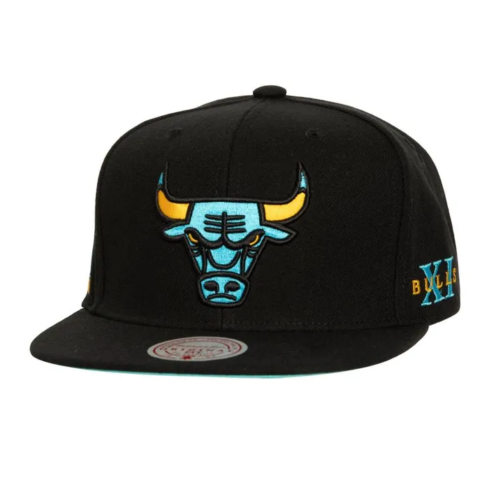 Mitchell and Ness Core XI Snapback Chicago Bulls Men Hats and Headwear