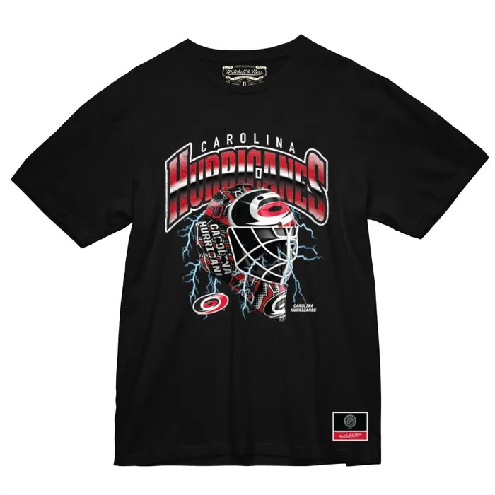 Mitchell and Ness Crease Lightning Tee Carolina Hurricanes Men TShirts and Tops Mitchell and Ness Crease Lightning Tee Carolina Hurricanes Men TShirts and Tops