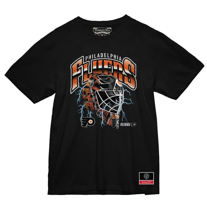 Mitchell and Ness Crease Lightning Tee Philadelphia Flyers Men TShirts and Tops Mitchell and Ness Crease Lightning Tee Philadelphia Flyers Men TShirts and Tops