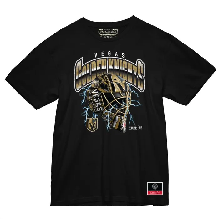 Mitchell and Ness Crease Lightning Tee Vegas Golden Knights Men TShirts and Tops Mitchell and Ness Crease Lightning Tee Vegas Golden Knights Men TShirts and Tops