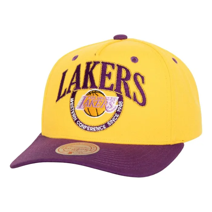 Mitchell and Ness Crown Jewels Pro Snapback HWC Los Angeles Lakers Men Hats and Headwear Mitchell and Ness Crown Jewels Pro Snapback HWC Los Angeles Lakers Men Hats and Headwear