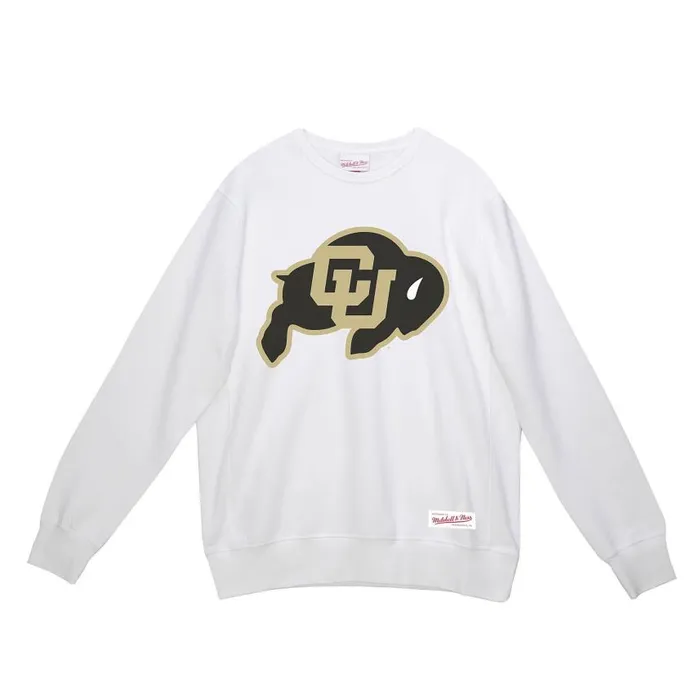 Mitchell and Ness CU Buffaloes Crew University Of Colorado Boulder Men Hoodies and Sweatshirts Mitchell and Ness CU Buffaloes Crew University Of Colorado Boulder Men Hoodies and Sweatshirts