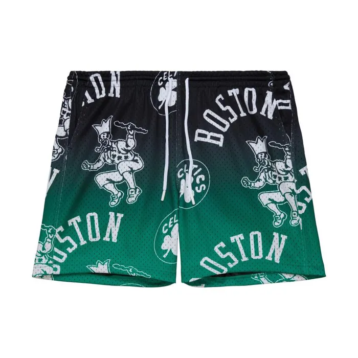 Mitchell and Ness Destination Leisure Camp Shorts Boston Celtics Men Shorts
