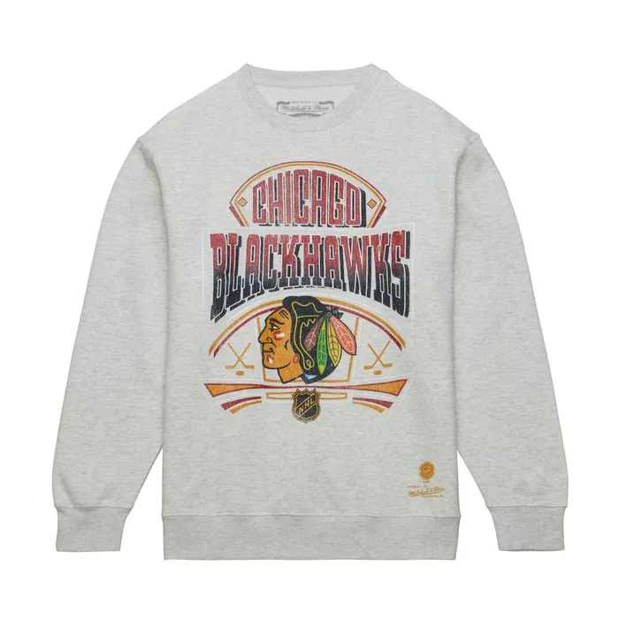 Mitchell and Ness Easy Cool Crewneck Sweatshirt Chicago Blackhawks Men Hoodies and Sweatshirts Mitchell and Ness Easy Cool Crewneck Sweatshirt Chicago Blackhawks Men Hoodies and Sweatshirts