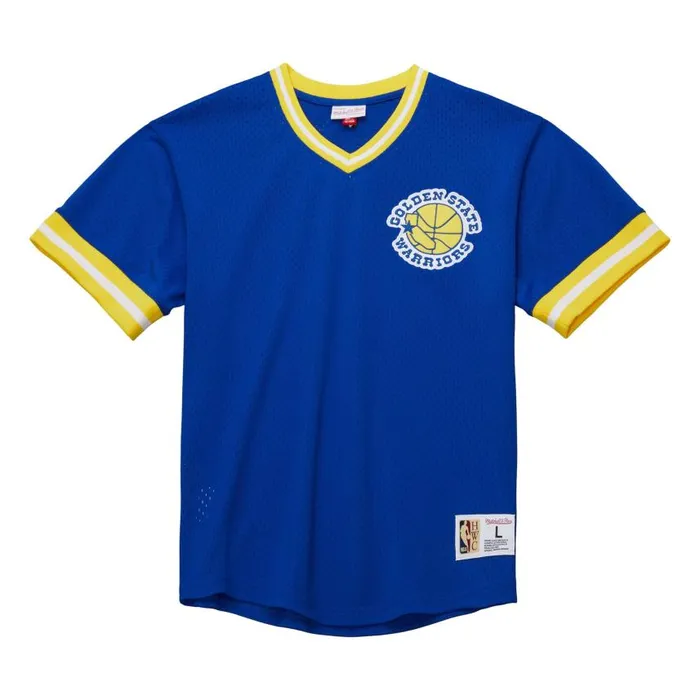 Mitchell and Ness Fashion Mesh VNeck Vintage Logo Golden State Warriors Men TShirts and Tops Mitchell and Ness Fashion Mesh VNeck Vintage Logo Golden State Warriors Men TShirts and Tops