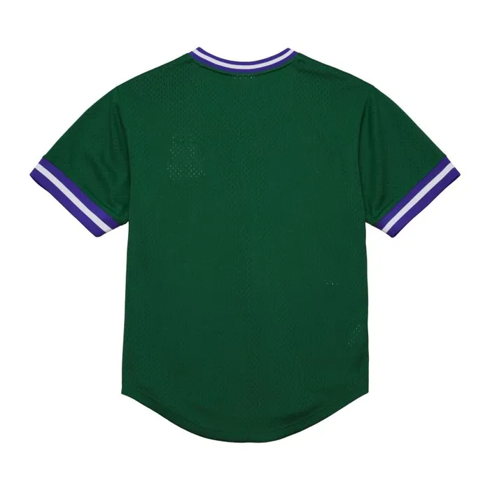 Mitchell and Ness Fashion Mesh VNeck Vintage Logo Milwaukee Bucks Men TShirts and Tops Mitchell and Ness Fashion Mesh VNeck Vintage Logo Milwaukee Bucks Men TShirts and Tops