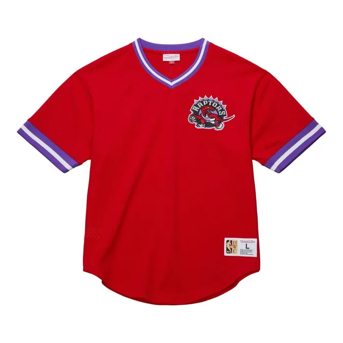 Mitchell and Ness Fashion Mesh VNeck Vintage Logo Toronto Raptors Men TShirts and Tops Mitchell and Ness Fashion Mesh VNeck Vintage Logo Toronto Raptors Men TShirts and Tops