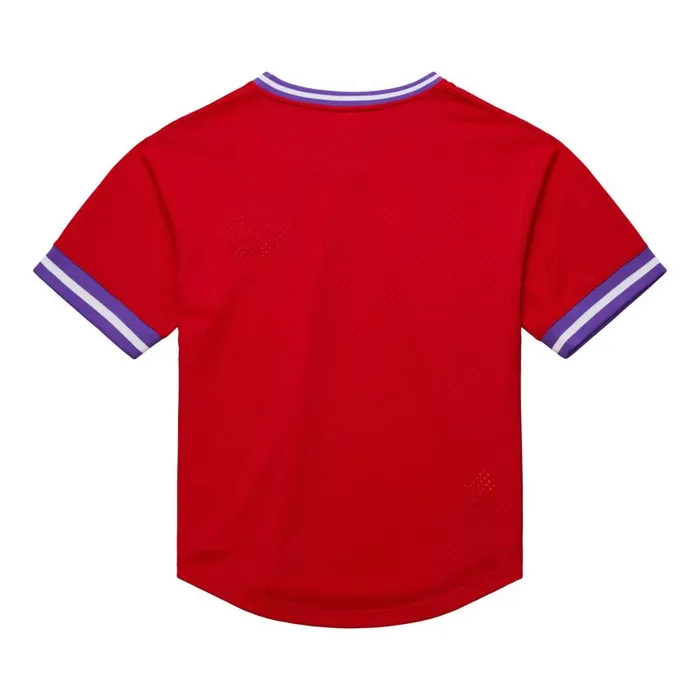 Mitchell and Ness Fashion Mesh VNeck Vintage Logo Toronto Raptors Men TShirts and Tops Mitchell and Ness Fashion Mesh VNeck Vintage Logo Toronto Raptors Men TShirts and Tops