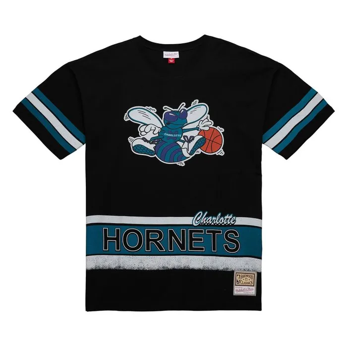 Mitchell and Ness Fashion Oversized SS Tee Vintage Logo Charlotte Hornets Men TShirts and Tops Mitchell and Ness Fashion Oversized SS Tee Vintage Logo Charlotte Hornets Men TShirts and Tops